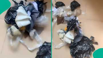 "It's not fair": Lady finds strange item in newborn's bed, shares video evidence