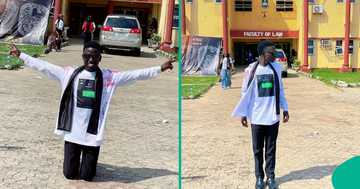 "Someone said he will never finish degree": Mum in tears as son graduates