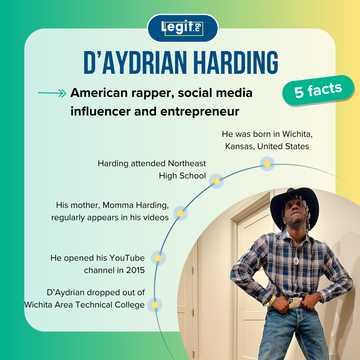 D'Aydrian Harding's bio: age, height, net worth, career - Legit.ng