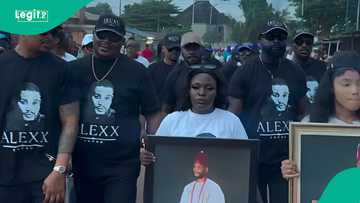 Emotional Moment as Alexx Ekubo’s Remains Are Received at Arochukwu Palace