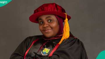 Lady breaks family record as she bags PhD degree at 27, shares achievements