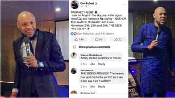 "I saw an angel in the sky": Pastor who predicted Davido would have twins shares revelation on Gaza