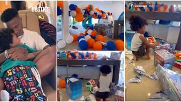 Wizkid’s favourite son: Fans react to video of Zion in room full of gifts on his 4th birthday