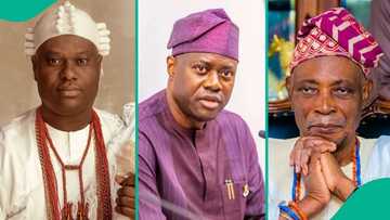 Moment Ooni, Olubadan, others rose to their feet to greet Gov Seyi Makinde at event sparks reactions