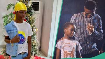 “Amazing and blessed son”: Wizkid's first son clocks 13, mum gushes, shows off his shoe collection