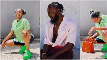 Marry! Marry! Na Hin be This? Singer Adekunle Gold Reacts as Wife Simi Rocks his New Shirt