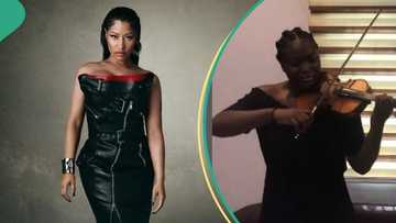 "Naija no dey carry last": Nicki Minaj writes in pidgin as she hails Nigerian violinist