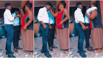 "I will get pregnant next month": Mother combs the hair of her two grown twin sons, video goes viral