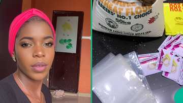 Female corps member uses N77k allowance to start garri business, netizens hail her packaging