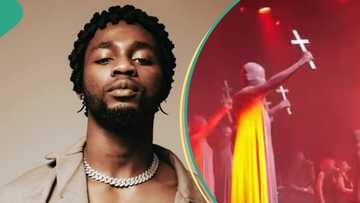 "This looks so devilish": Omah Lay performs Holy Ghost in Germany with strange-looking dancers
