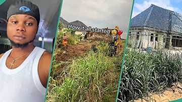 Nigerian man inspires many after sharing story behind his uncompleted house, video goes viral on TikTok