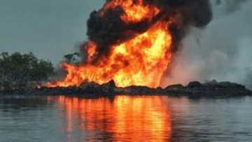 Yanzu-yanzu: Gobara ta kama ma'ajiyar hakar mai ta NNPC, OML 40