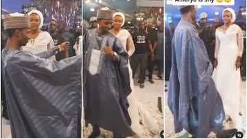 The bride na guest? Shy wife stands still, watches while husband scatters wedding with stunning dance in video