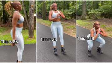 "Baddie queen": 58-year-old woman flaunts her banging body as she works out on road, video goes viral