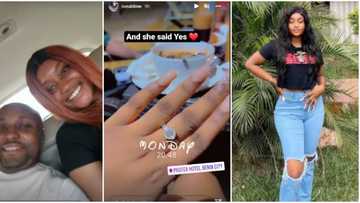 She wan resemble Chioma: Reactions as Davido's PA Isreal DMW proposes to beautiful girlfriend