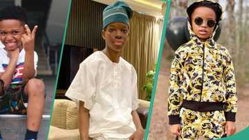 Wizkid’s son Boluwatife spurs emotions as he performs big brother check on singer’s other children