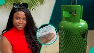 "E don reduce": Lady shares amount she was charged for 12kg gas cylinder refill, posts receipt