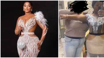 "Did she use mosquito net material?" Internet users react to N324k dress lady got