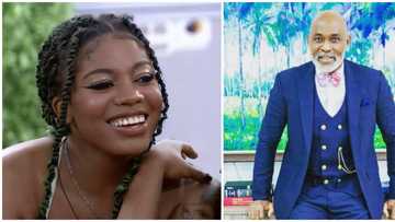 BBNaija: 21-year-old Angel says she has a crush on RMD, Pere says he wants to 'get involved' with Nengi, Vee