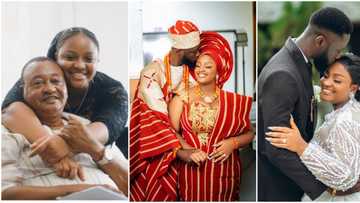 Confusion as Jide Kosoko’s last born Temi teases fans with wedding pics & videos, her sister Shola reacts