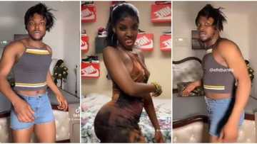 Bhadie Kelly: Ghanaian man shakes his bum in challenge against TikToker; video stirs funny reactions online