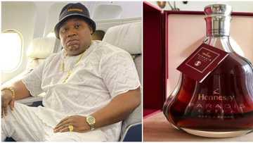 Cubana Chiefpriest welcomed with N2m Hennesy Paradis cognac in Lagos night club