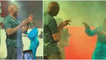 Tony Elumelu and wife slug it out on dance floor at Christmas party where Davido, Wizkid and 
 Burna performed