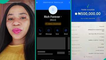Woman finds something intriguing after using app to check number Blord sent N500k for VDM's photo