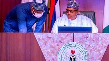 Shugaba Buhari na jagorantar zaman majalisar zartarwa (hotuna)