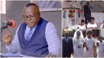 Pastor in video marries 4 ladies who are All virg*ins at once, says Bible supports it, he now has 5 wives