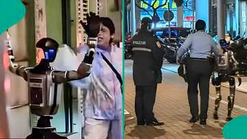 Police arrest robot for doing something strange to an elderly woman, video of incident goes viral