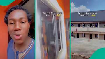 "Dem dey make noise": Man cries over lack of peace in apartment next to school, shares video proof