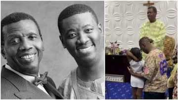 What Adeboye said as he celebrated son's 38th birthday with powerful prayer session (video)