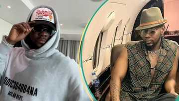 Kizz Daniel flies N40m private jet to Ivory Coast, sports over N3m outfit as he steps out in style