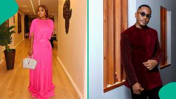 Bimbo Ademoye’s reaction trends as Timini kisses her in public, elicits talks: “Insult to her lover”