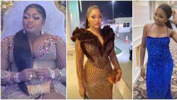 Oba Elegushi's 1st queen and pretty daughter make grand entrance at Eniola Badmus' party