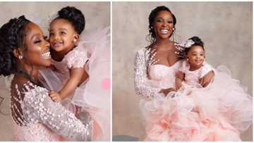 Tomike's birthday shoot for her baby's first birthday is giving mummy/daughter fashion goals