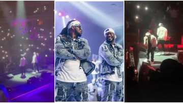 Peter Okoye speaks on retirement as Psquare shuts down London, D'banj joins them on stage in exciting videos