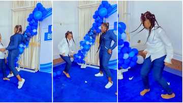 Legwork on fleek: Chacha Eke Faani battles daughter on dance floor in video, actress loses to energetic child