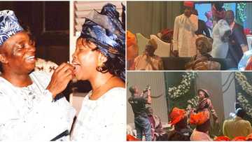 Bishop Oyedepo gives out daughter's hand in marriage on his wedding anniversary day (photos)