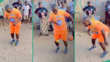 "Raw talent": Man displays sweet football skills in street, crowd gathers to watch him in video