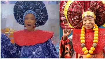 Reality star Tacha dresses like Yeye Nike Okundaye as she celebrates 1m Tiktok followers