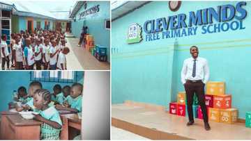 Nigerian formerly a houseboy opens a private school for orphans in Warri with free food daily, shares photos