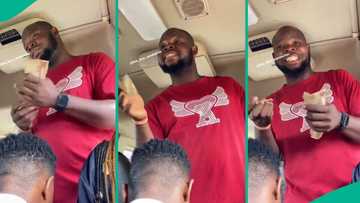 Bus conductor with good English impresses many Nigerians, video shows him speaking in bus