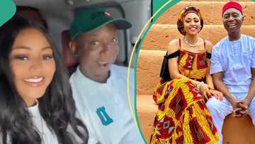 Regina Daniels and Ned Nwoko jump on TikTok Challenge of who-did-what-first: "He said I love u 1st"