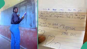 "I can take you to Shoprite": Lady doing teaching practice displays love letter student wrote to her