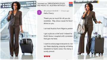 "I have arrived": Lady travels from Nigeria to Austria, gets job immediately, posts success story
