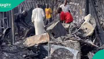 An tafka asara mai yawa da gobara ta babbake shaguna a wata kasuwa a jihar Kano