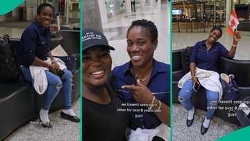 After 8 years apart, Canada-based lady gets aunt visa to come work for her abroad, video emerges