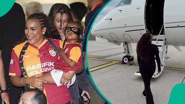 Victor Osimhen’s partner celebrates his Galatasaray transfer with private jet photos